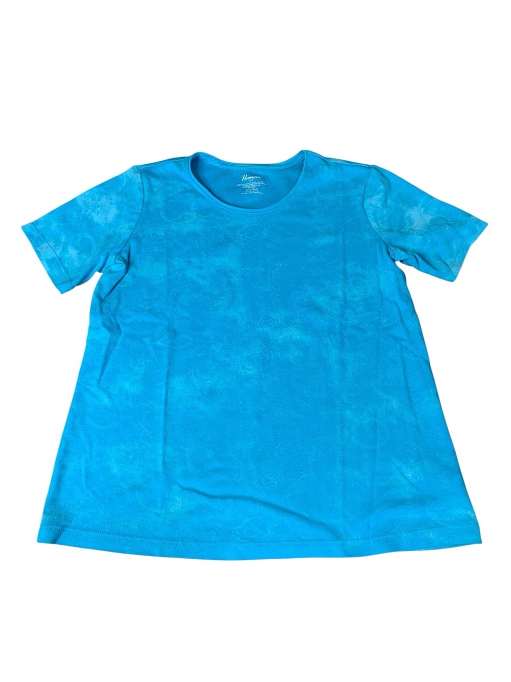⚡️Penmans Bright Blue Patterned Short Sleeve T-Shirt - Size Small